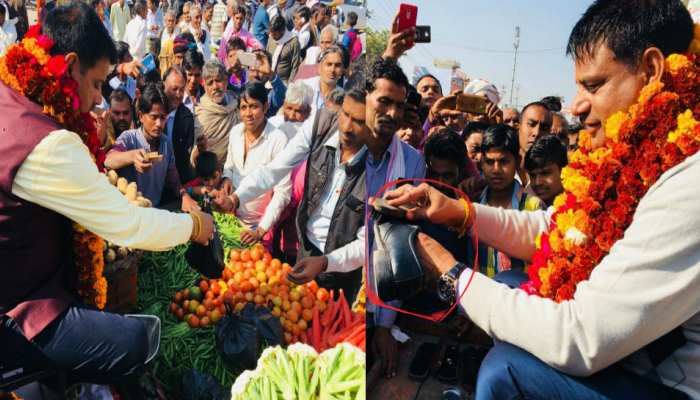 राजस्थान: चुनाव जीतने के बाद जूता पॉलिश करते और सब्जी बेचते दिखे विधायक राजस्थान: चुनाव जीतने के बाद जूता पॉलिश करते और सब्जी बेचते दिखे विधायक