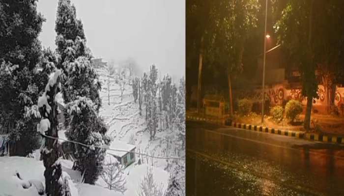 पहाड़ों पर भारी बर्फबारी ने मैदानों में बढ़ाई ठंड, दिल्ली-एनसीआर में बरसे बादल पहाड़ों पर भारी बर्फबारी ने मैदानों में बढ़ाई ठंड, दिल्ली-एनसीआर में बरसे बादल