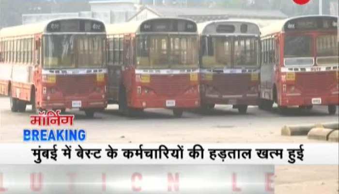 Morning Breaking: BEST bus strike comes to an end in Mumbai