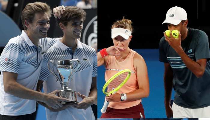 Australian Open: फ्रेंच जोड़ी ने पुरुष डबल्स, अमेरिकी जोड़ी ने मिक्स्ड डबल्स खिताब जीता Australian Open: फ्रेंच जोड़ी ने पुरुष डबल्स, अमेरिकी जोड़ी ने मिक्स्ड डबल्स खिताब जीता