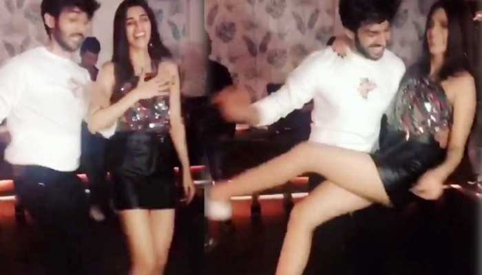 'पोस्टर लगवा दो' पर आर्यन के साथ कृति ने लगाए जबरदस्त ठुमके, वायरल हुआ VIDEO 'पोस्टर लगवा दो' पर आर्यन के साथ कृति ने लगाए जबरदस्त ठुमके, वायरल हुआ VIDEO