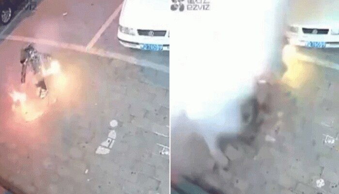 VIDEO : शख्स ने पटाखा जलाने के लिए चुनी ऐसी जगह, देखकर आप भी रह जाएंगे भौचक्के VIDEO : शख्स ने पटाखा जलाने के लिए चुनी ऐसी जगह, देखकर आप भी रह जाएंगे भौचक्के