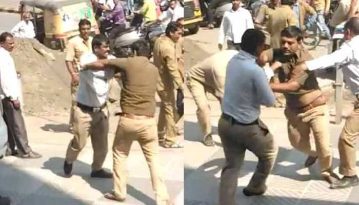 VIDEO: ऑटो चालकों ने की ट्रैफिक पुलिस कर्मियों की पिटाई, हुई गिरफ्तारी