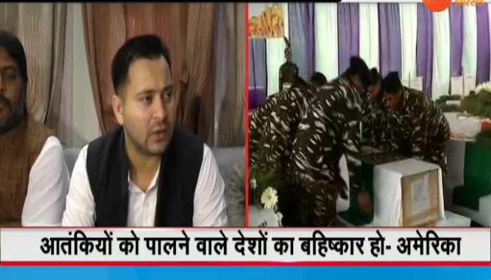 Tejashwi Yadav's reaction on Pulwama terror attack