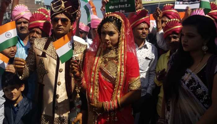 An exclusive wedding in Vadodara due to the Pulwama attack, songs of patriotism at the procession
