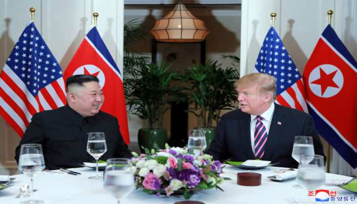 Donald Trump and Kim Jong UN start Vietnam summit with dinner