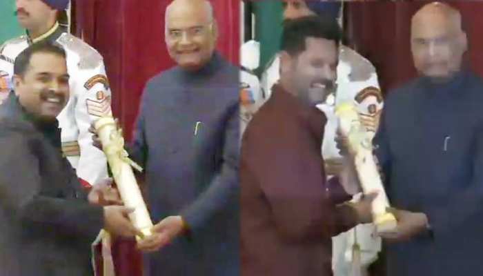 प्रभुदेवा और शंकर महादेवन को राष्ट्रपति के हाथों मिला पद्मश्री का सम्मान प्रभुदेवा और शंकर महादेवन को राष्ट्रपति के हाथों मिला पद्मश्री का सम्मान