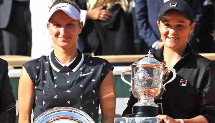 French Open: 23 साल की एश्ले बार्टी ने करियर का पहला ग्रैंडस्लैम जीता, वोनड्रोउसोवा को हराया French Open: 23 साल की एश्ले बार्टी ने करियर का पहला ग्रैंडस्लैम जीता, वोनड्रोउसोवा को हराया