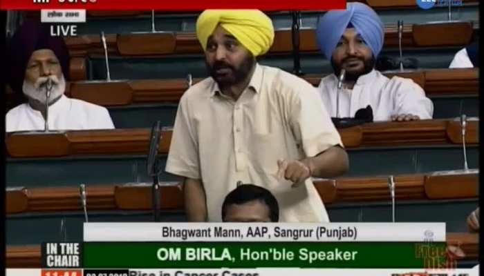 Ravneet Bittu Bhagwant Mann and Harsimrat Kaur Badal in loksabha
