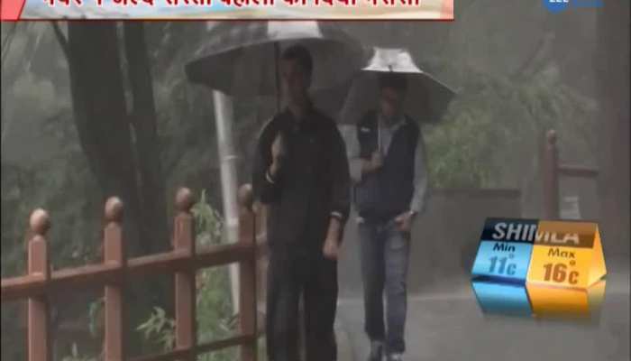 Heavy Raining in shimla