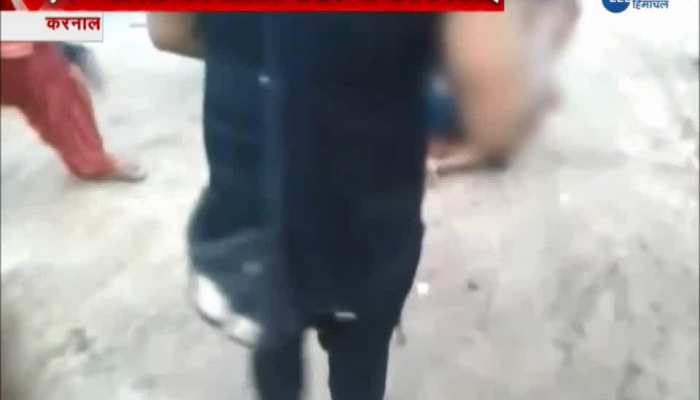 karnal transgenders beating up a man viral video