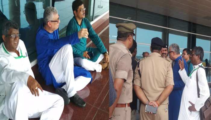 सोनभद्र जाने के लिए वाराणसी पहुंचे TMC प्रतिनिधिमंडल को पुलिस ने एयरपोर्ट पर रोका सोनभद्र जाने के लिए वाराणसी पहुंचे TMC प्रतिनिधिमंडल को पुलिस ने एयरपोर्ट पर रोका