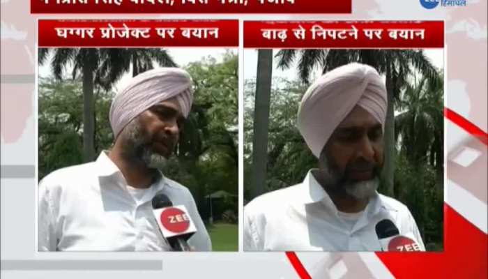 Manpreet Badal on Ghaggar River