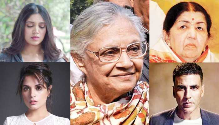 शीला दीक्षित के निधन पर बॉलीवुड ने जताया शोक, लता ने कहा- 'वह एक महान महिला थीं' शीला दीक्षित के निधन पर बॉलीवुड ने जताया शोक, लता ने कहा- 'वह एक महान महिला थीं'