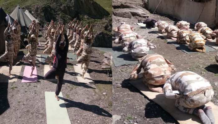 अमरनाथ यात्रा: खुद को स्‍वस्‍थ्‍य रखने के लिए ITBP के जवान ले रहे हैं योग का सहारा
