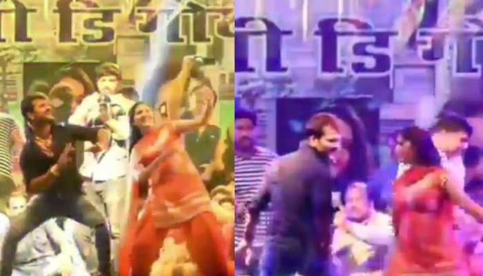 खेसारी लाल यादव और सपना चौधरी ने एक साथ डांस कर लगाई स्टेज पर आग! VIRAL हुआ VIDEO खेसारी लाल यादव और सपना चौधरी ने एक साथ डांस कर लगाई स्टेज पर आग! VIRAL हुआ VIDEO