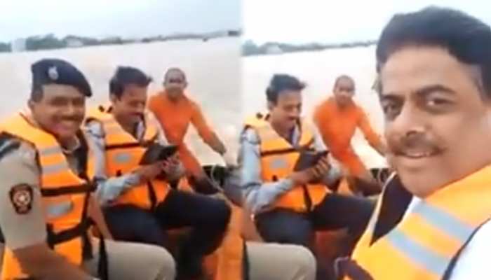 बाढ़ग्रस्त कोल्हापुर के दौरे पर गए थे महाराष्ट्र के मंत्री, हंसते हुए Video हुआ वायरल बाढ़ग्रस्त कोल्हापुर के दौरे पर गए थे महाराष्ट्र के मंत्री, हंसते हुए Video हुआ वायरल