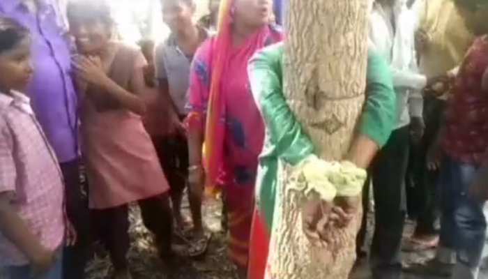 महिला ने स्कूल की छुट्टी का समय पूछा तो लोगों ने बच्चा चोर समझ पेड़ से बांधकर पीटा महिला ने स्कूल की छुट्टी का समय पूछा तो लोगों ने बच्चा चोर समझ पेड़ से बांधकर पीटा