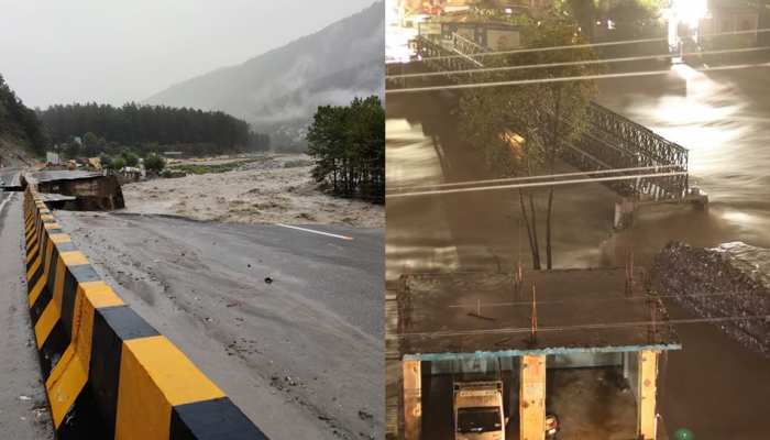 हिमाचल में बारिश का कहर, NH-3 सहित 323 सड़कें बंद, कुल्लू में वैली ब्रिज क्षतिग्रस्त हिमाचल में बारिश का कहर, NH-3 सहित 323 सड़कें बंद, कुल्लू में वैली ब्रिज क्षतिग्रस्त