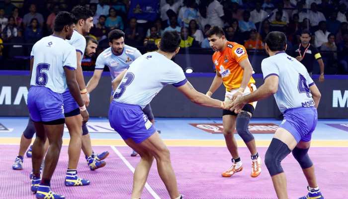 PKL 2019: तमिल थलाइवज और पुनेरी पल्टन के बीच रोमांचक मैच टाई से हुआ खत्म PKL 2019: तमिल थलाइवज और पुनेरी पल्टन के बीच रोमांचक मैच टाई से हुआ खत्म