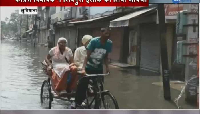 Increased water level in many areas of Ludhiana