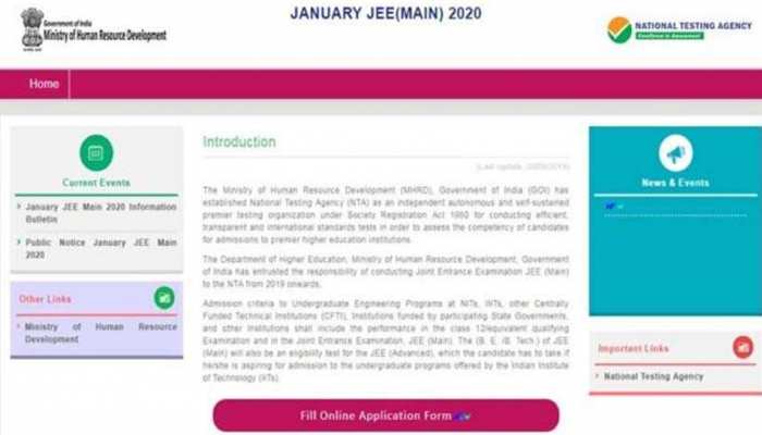 NTA JEE Main 2020 : JEE मेन्स के रजिस्ट्रेशन शुरू, जानिए आवेदन से जुड़ी जानकारी NTA JEE Main 2020 : JEE मेन्स के रजिस्ट्रेशन शुरू, जानिए आवेदन से जुड़ी जानकारी
