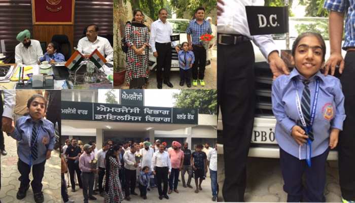 दुर्लभ बीमारी से पीड़ित अनमोल की ख्वाहिश हुई पूरी, बनीं एक दिन के लिए डिप्टी कमिश्नर दुर्लभ बीमारी से पीड़ित अनमोल की ख्वाहिश हुई पूरी, बनीं एक दिन के लिए डिप्टी कमिश्नर