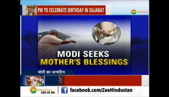 Modi will meet and seek blessings from mother on birthday