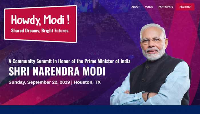 अमेरिका के ह्यूस्टन में होगा पीएम मोदी का मेगा शो 'Howdy Modi', डोनाल्ड ट्रंप ले सकते हैं भाग अमेरिका के ह्यूस्टन में होगा पीएम मोदी का मेगा शो 'Howdy Modi', डोनाल्ड ट्रंप ले सकते हैं भाग