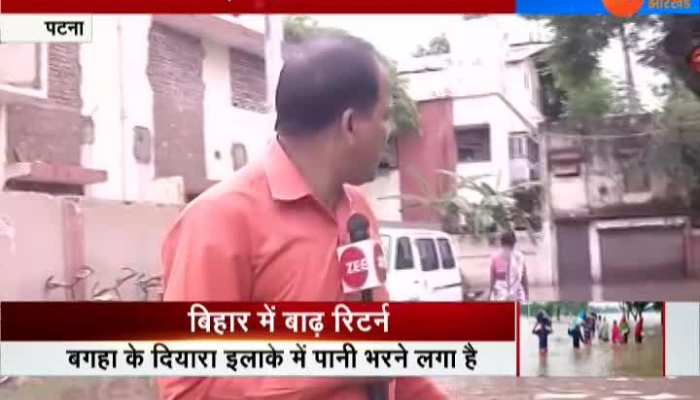 Water logging due to rain in Patna