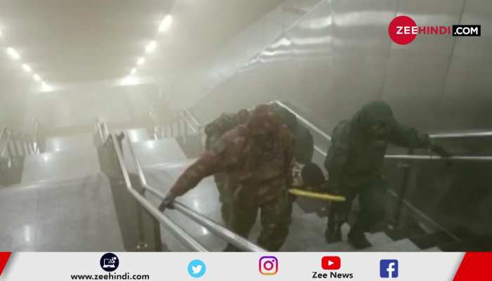 Mock Drill: Chemical attack of terrorist in Kashmiri Gate Delhi metro, security agencies in action