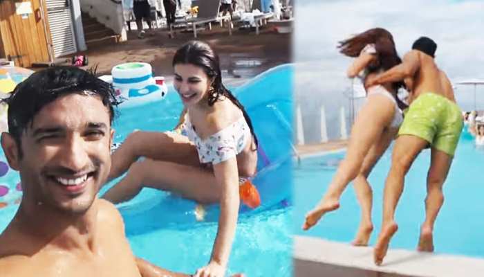 VIRAL VIDEO: स्विमिंग पूल में जैकलीन के साथ कुछ यूं मस्ती करते नजर आए सुशांत VIRAL VIDEO: स्विमिंग पूल में जैकलीन के साथ कुछ यूं मस्ती करते नजर आए सुशांत