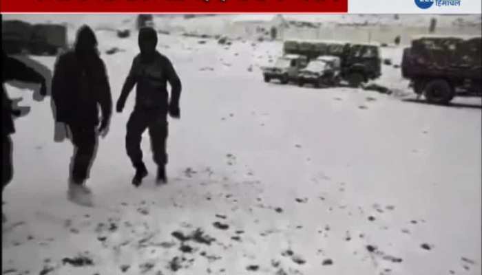 Indian army soldiers celebrate and perform garba in chilling sub zero degree temperature