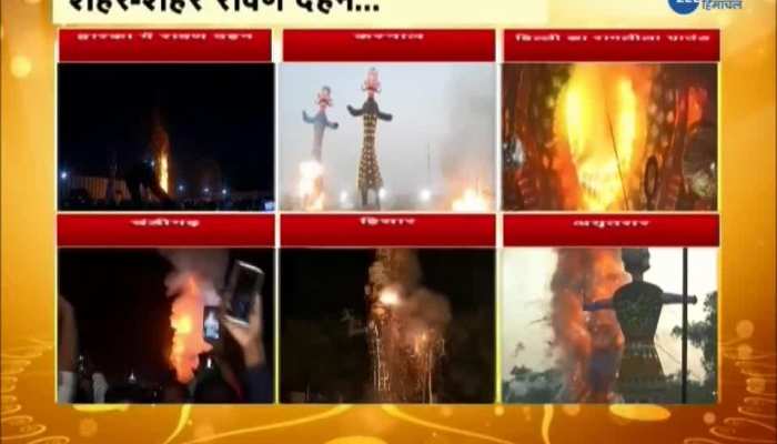 6 Views of Ravana Dahan from all over the country on the occasion of Vijayadashami