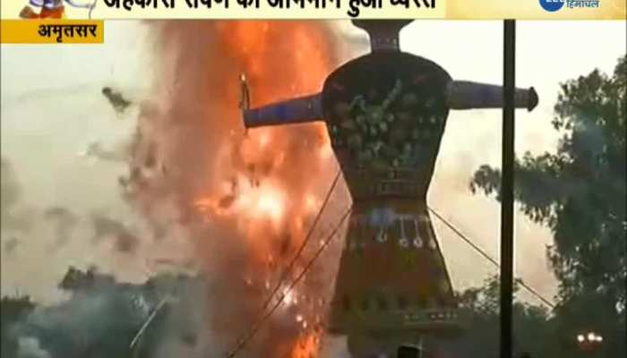 various pictures of Ravan Dahan in Amritsar