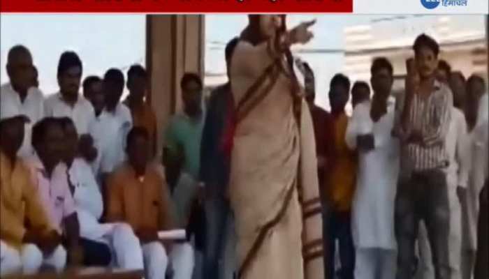 Tiktok star sonali phogat got angry during election campaign