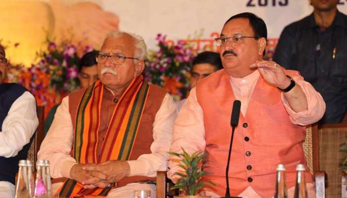 हरियाणा: BJP का घोषणा पत्र जारी, जेपी नड्डा ने कहा, 'अगले 5 वर्षों में सभी वर्गों के सपनों को साकार करेंगे' हरियाणा: BJP का घोषणा पत्र जारी, जेपी नड्डा ने कहा, 'अगले 5 वर्षों में सभी वर्गों के सपनों को साकार करेंगे'