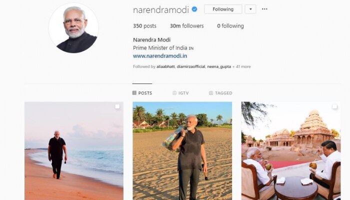 इंस्टाग्राम के बादशाह बने मोदी, अमेरिकी राष्ट्रपति को भी छोड़ा पीछे इंस्टाग्राम के बादशाह बने मोदी, अमेरिकी राष्ट्रपति को भी छोड़ा पीछे