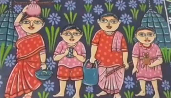 देवघर: मिथिला पेंटिंग की तरह अब बनी बैद्यनाथ पेंटिंग, दूर-दूर से देखने आ रहे लोग देवघर: मिथिला पेंटिंग की तरह अब बनी बैद्यनाथ पेंटिंग, दूर-दूर से देखने आ रहे लोग