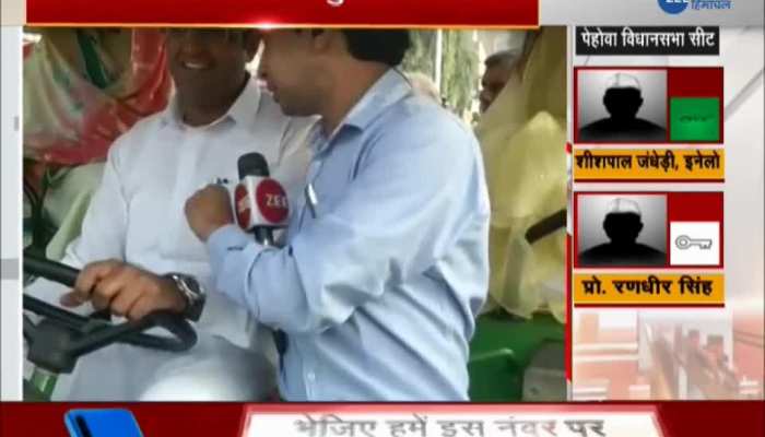 Dushyant Chautala Reaches Polling Booth With Family on Tractor