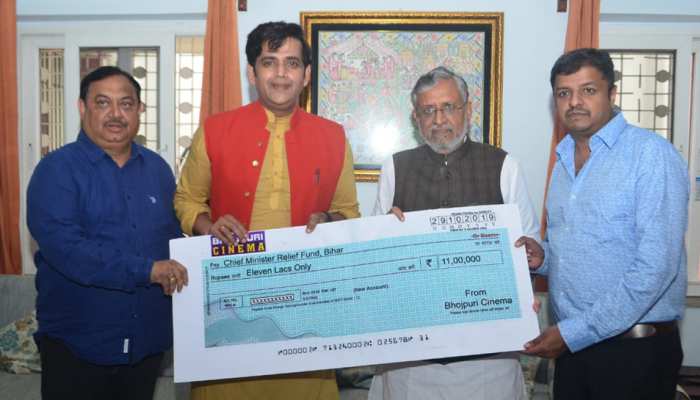 बाढ़ पीड़ितों की मदद के लिए आगे आए रवि किशन, CM राहत कोष में डोनेट किए पैसे