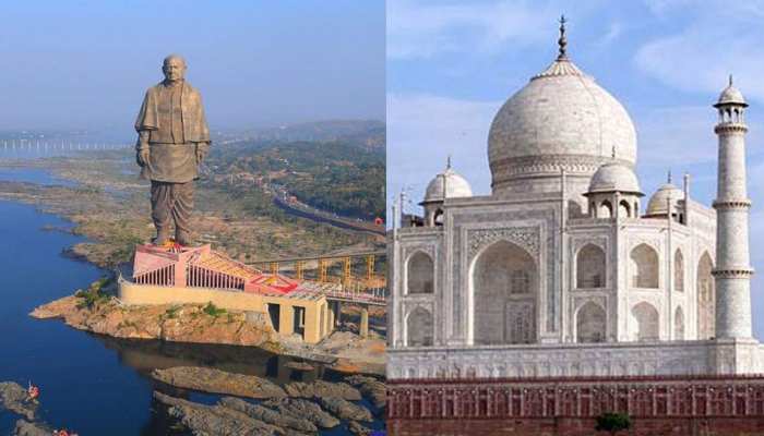 'स्टैच्यू ऑफ यूनिटी' ने दुनिया के 7वें अजूबे ताजमहल को इस मामले में पछाड़ा... 'स्टैच्यू ऑफ यूनिटी' ने दुनिया के 7वें अजूबे ताजमहल को इस मामले में पछाड़ा...