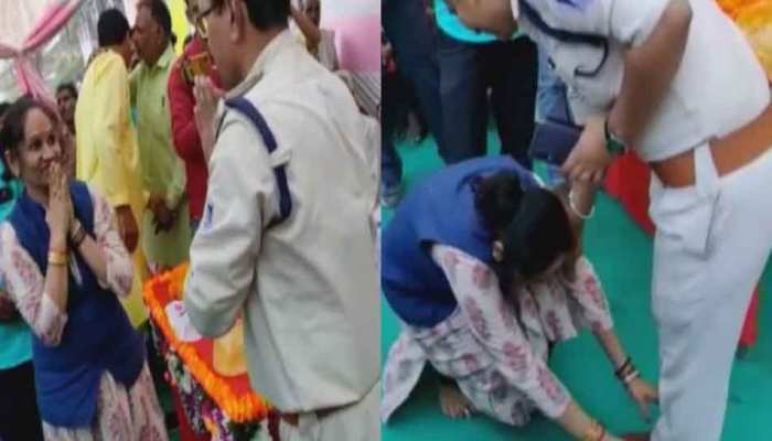 BSP विधायक रामबाई ने छुए पुलिसकर्मियों के पैर, बोलीं- 'मैंने उनका सम्मान किया' BSP विधायक रामबाई ने छुए पुलिसकर्मियों के पैर, बोलीं- 'मैंने उनका सम्मान किया'