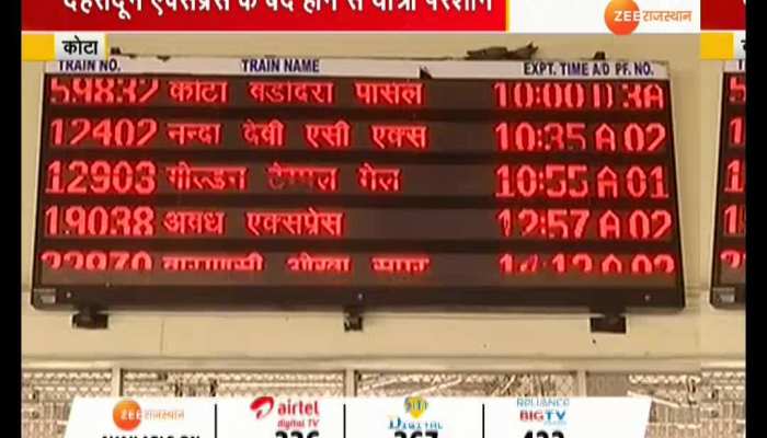 Public upset by the decision of Railways in Kota