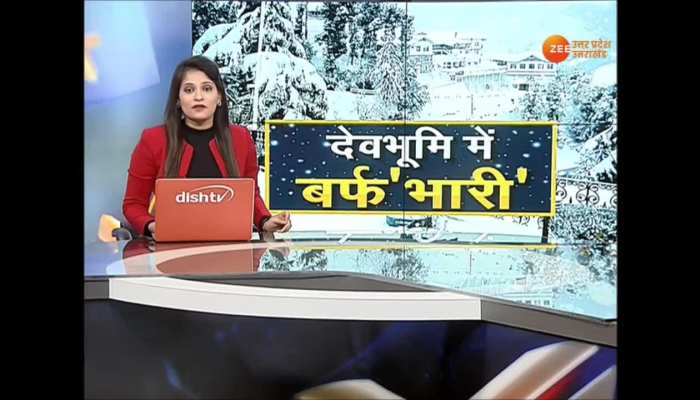 Snowfall in Mata's court, see the amazing view of Vaishno Devi temple