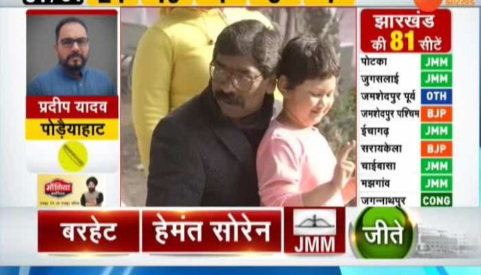 Hemant Soren reached the family as soon as victory ensured