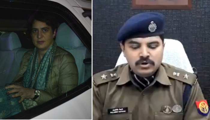 यूपी पुलिस ने नकारे प्रियंका गांधी के आरोप, कहा - कार इसलिए रोकी गई थी क्योंकि...