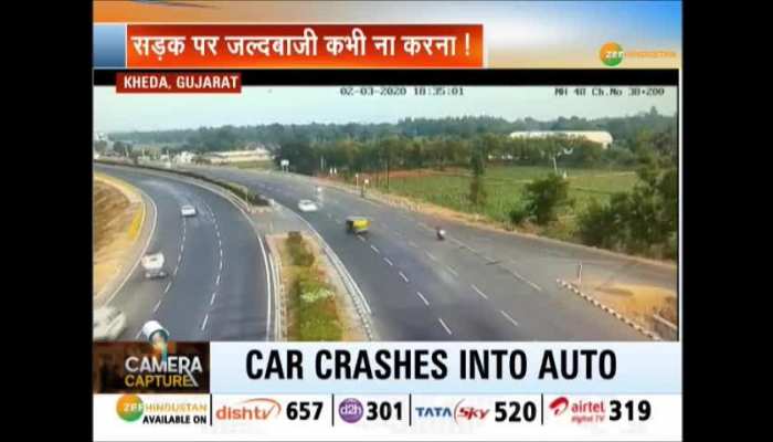 Gujarat: Horrific road accident caught in camera