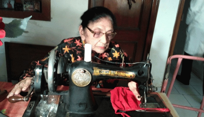 कोरोना के खिलाफ जंग में मिला 88 वर्षीय महिला का साथ, ऐसे कर रहीं गरीबों की मदद