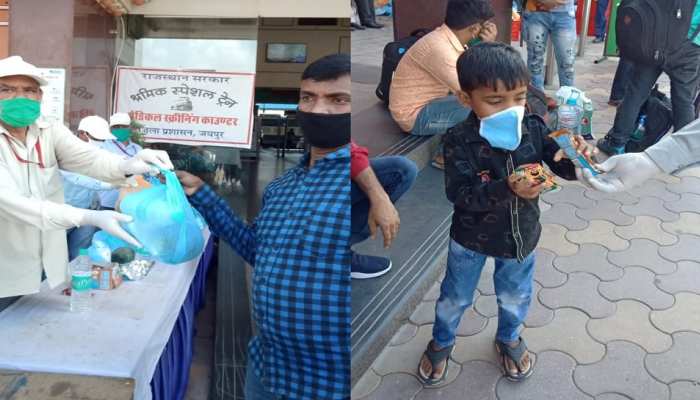 जयपुर: खान-पान में बदलाव, अब प्रवासी श्रमिकों को खिलाया जा रहा तरबूज जयपुर: खान-पान में बदलाव, अब प्रवासी श्रमिकों को खिलाया जा रहा तरबूज